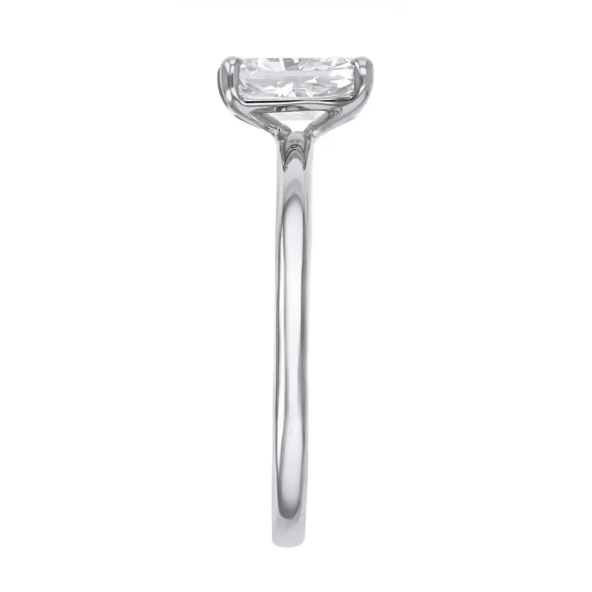 1-20ct Sofia Radiant Cut Diamond Solitaire Engagement Ring | 18ct White Gold