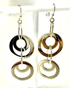 Circle Six Drop Earring