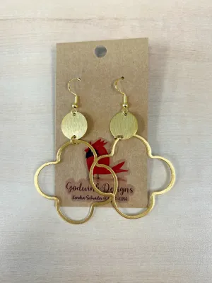 Gold Flower Earrings