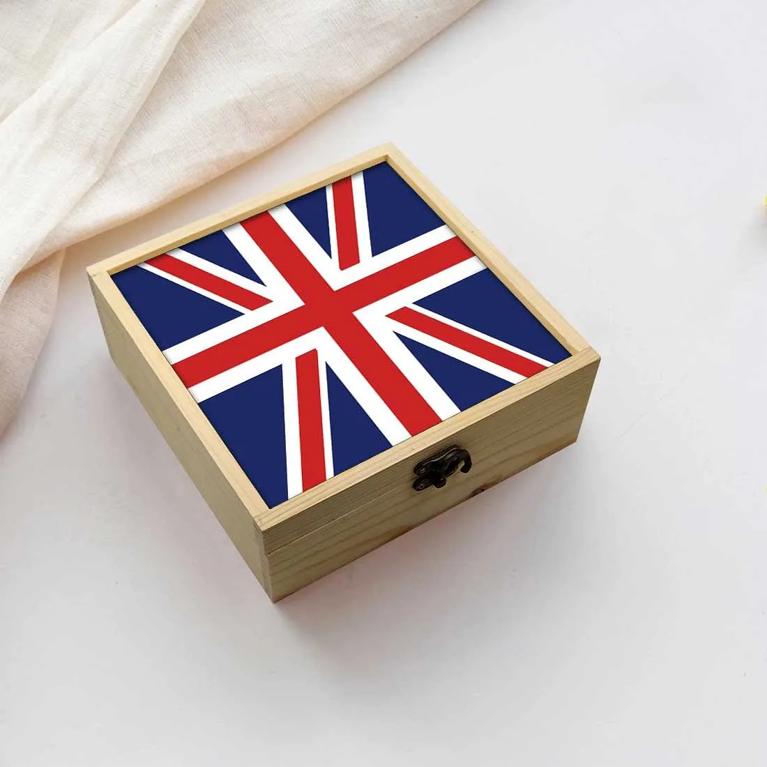 Jewellery Box Makepup Organizer -  Uk Flag