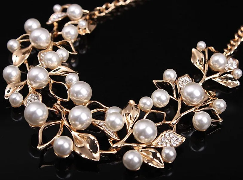 Link Chain Pearl Necklace