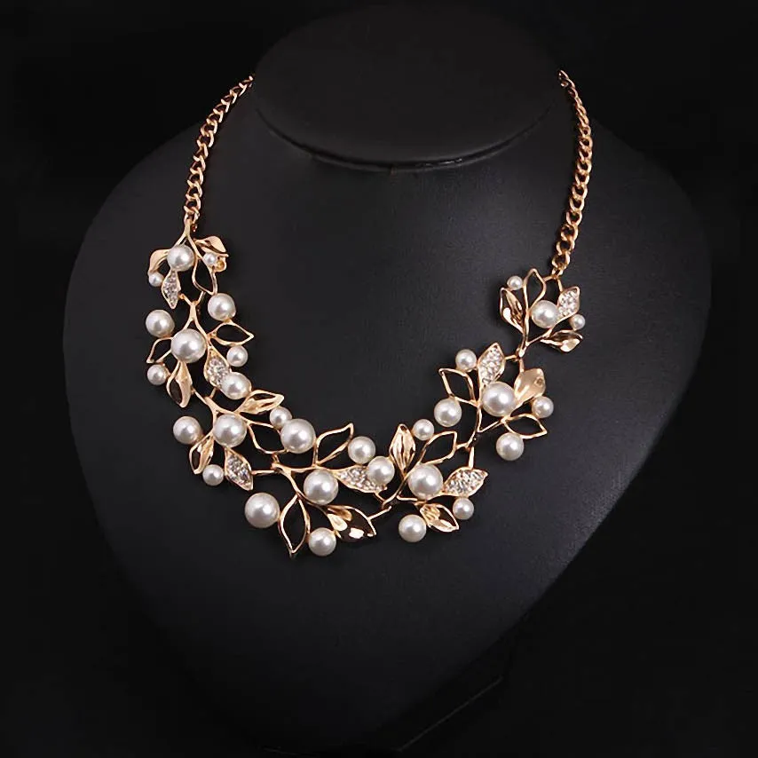 Link Chain Pearl Necklace