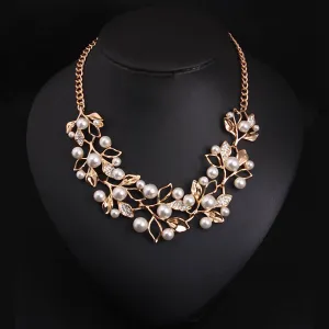 Link Chain Pearl Necklace