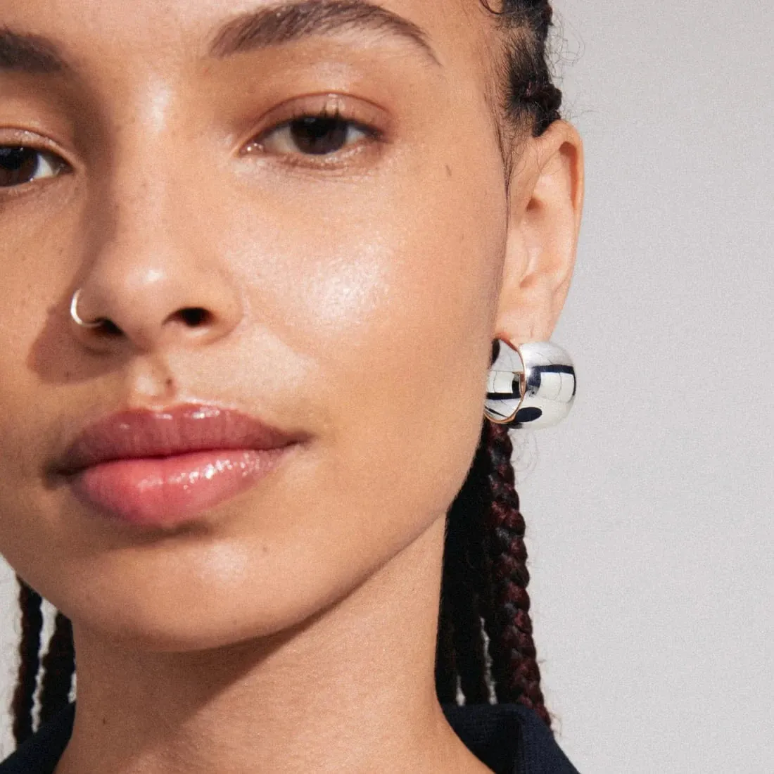 Pilgrim Jewelry TALULLA Chunkey Glossy Half Hoop
