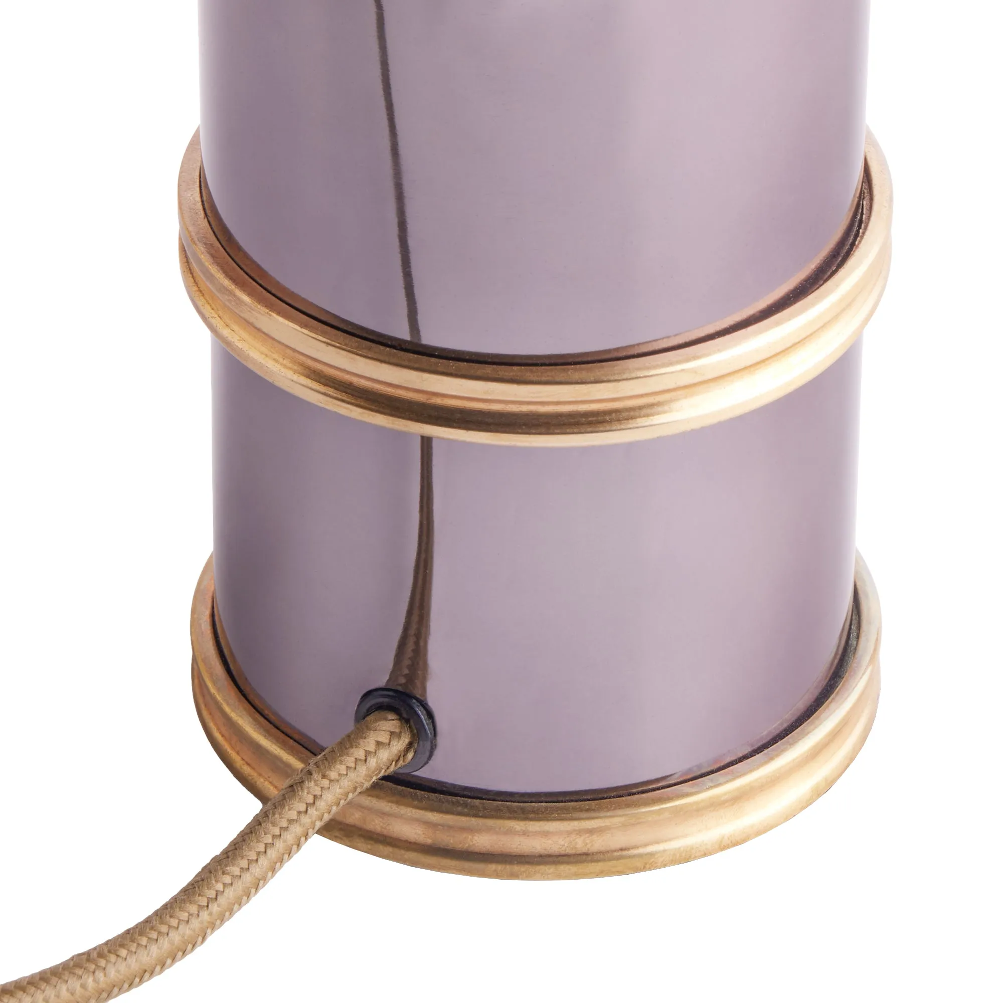 Rastrick table lamp in black nickel and brass