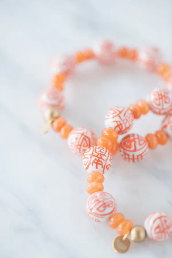 The Delaney Bracelet in Orange