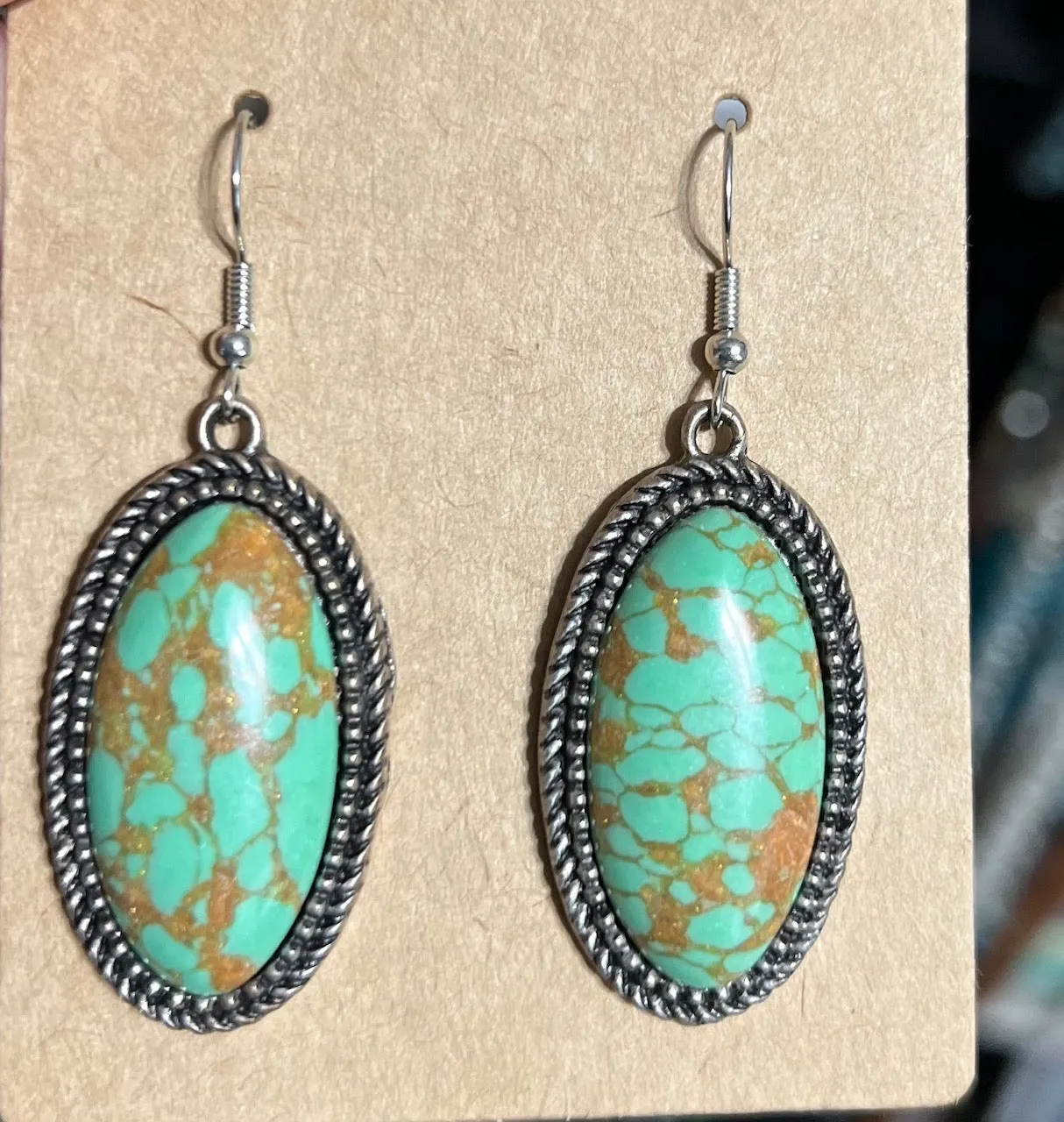 Western Oval Fashion Earrings